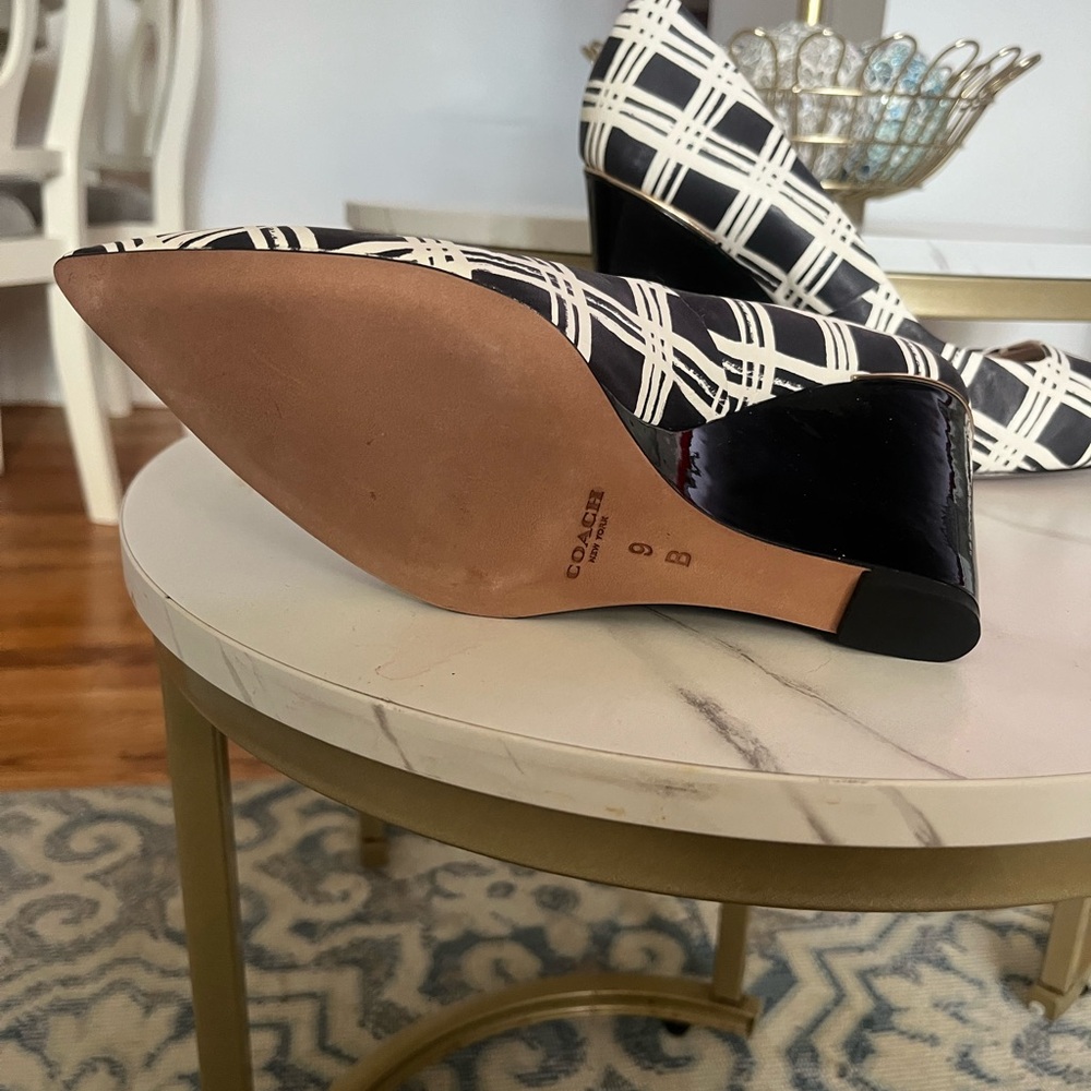Coach wedges so beautiful and comfortable used twice